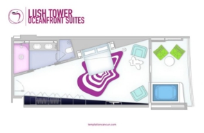 Temptation Cancun Resort Lush Tower Oceanfront Suite