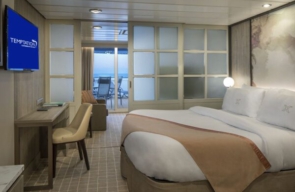 Temptation Cruise 2022 Family Veranda Stateroom Bedroom