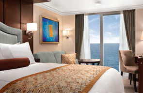 Desire Swingers Cruise 2025 Deluxe Oceanview Stateroom Bedroom